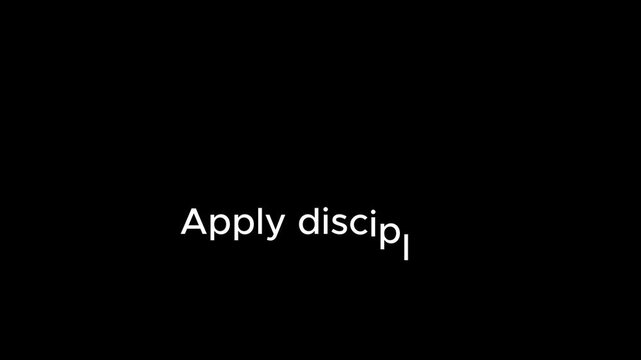 A direct call to action emphasizing the necessity of self-control.
