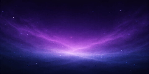 An abstract blue space background features a bright nebula and glowing stars across a dark cosmic galaxy universe filled with light and ethereal starry clouds © Md