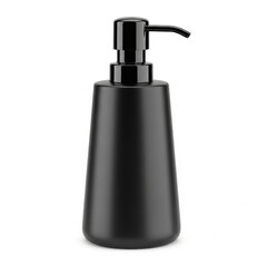 Obraz premium Modern black soap dispenser with sleek design