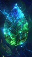 Luminous gradient leaf