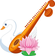  Goddess of wisdom saraswati for vasant panchami puja of India