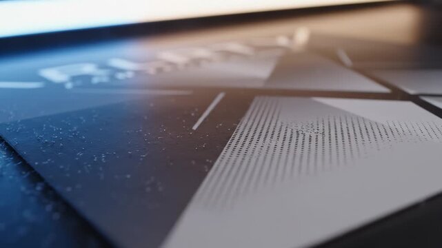 Extreme Close Up of Laptop Rog Strix Design Details