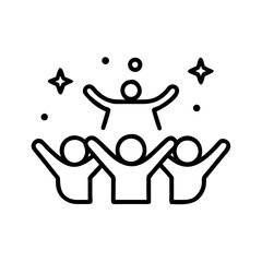 Eid Ul Fitr Joyful Community Vector Art