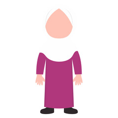 Muslim Character Kid Illustration