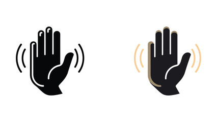 Obraz premium Hand gesture icon set for user interface