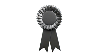 Black Rosette Ribbon Award
