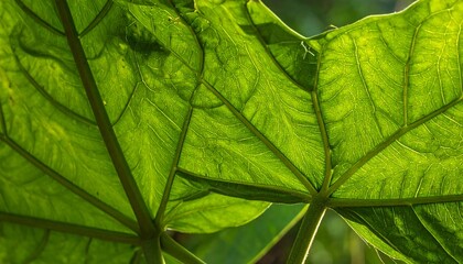 Large green leaves with visible veins.