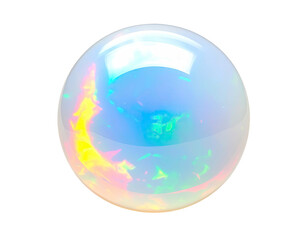 Iridescent sphere with internal light