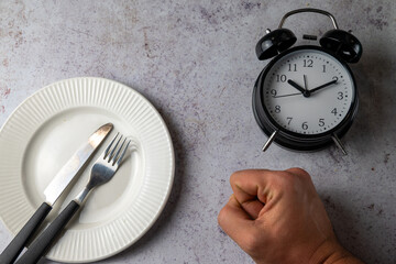 Hunger And Time Management Concept