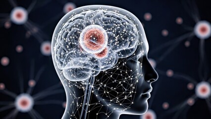 Augmented Reality Visualization of the Human Brain Neural Circuitry with Highlighted Areas