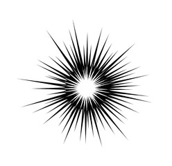 Obraz premium Abstract Starburst Explosion of Light and Color on a Black Background