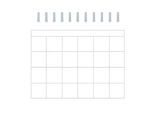 Simple Calendar Interface Icon for Schedule and Planning Concept