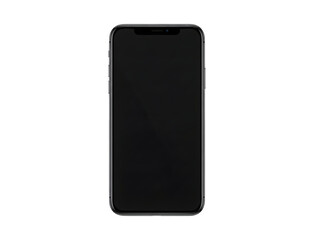 Smartphone Black Screen Isolated on White Background