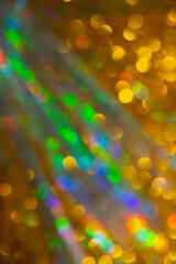 Multicolored rainbow large bokeh effect background
