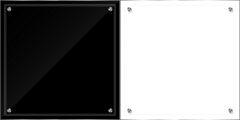 Glass plate panel Realistic transparent glass realistic screen glass, window mockup, clear glass showcase, glossy plastic glare frame Glossy window glass with reflections isolated on transparent PNG