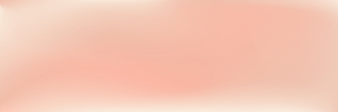 Peach blush beige gradient background. Light brown gradation. Elegant feminine cream texture blurred neutral banner. Warm pearl silk bg. Luxury wavy limbo studio backdrop soft light nude creme color