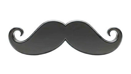 Classic Black Handlebar Mustache