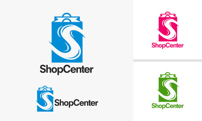 Shop Center Logo Design with Letter S.