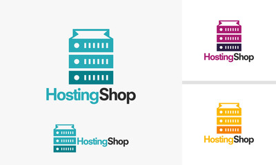 Server Rack Logo Design for Hosting Company.