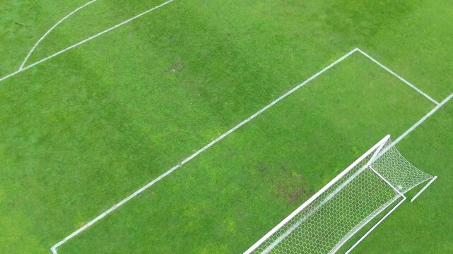 A spacious football field perfect for competitions, practice sessions, and friendly games