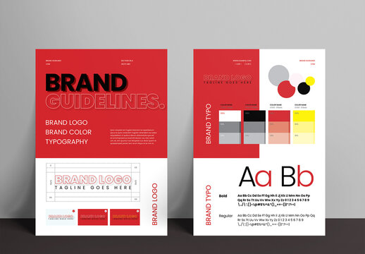 Brand Guidelines Template Corporate Brand Identity Design
