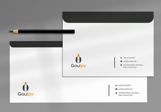 Various Sized Envelopes Mockup