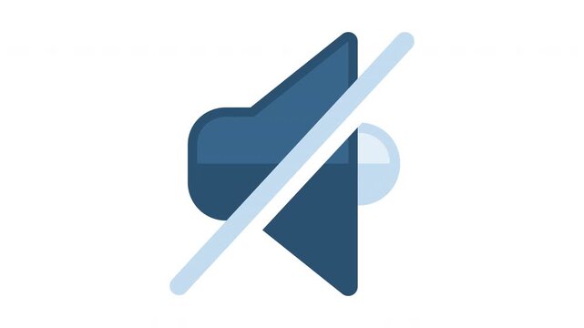 Animated mute icon