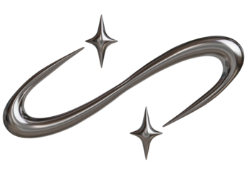 Silver Cybersigilism Ornamental Gothic Sigil with Neo Tribal and Cyber Aesthetic 3d Rendering