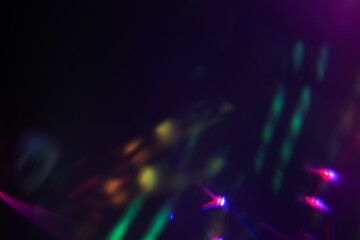 Abstract multicolor neon leak shine background for overlay. Light leaks collection