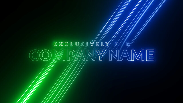 Neon Color Rays Title 2