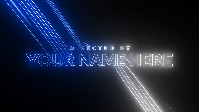 Neon Color Rays Title 5