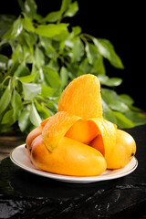 Fresh Hainan Mango Still Life - Healthy Tropical Fruit Photography