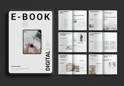 Digital E-book Template