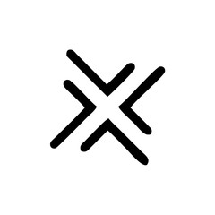 Obraz premium x logo