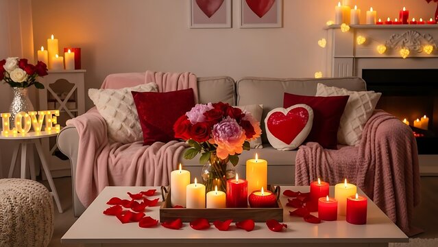 Romantic rose and ring arrangement
