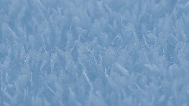 snow chrystals close up 4k 25fps background video
