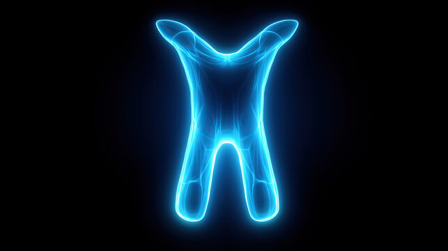 Glowing thyroid gland illustration highlights endocrine health concept on dark background.