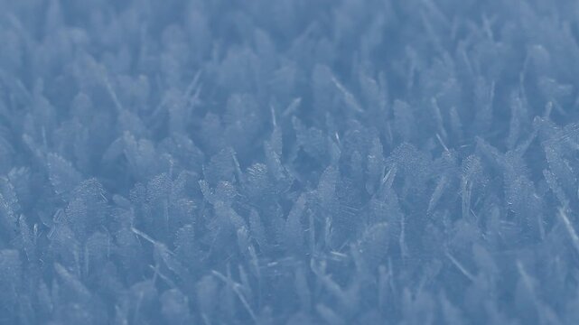 snow chrystals close up 4k 25fps background video