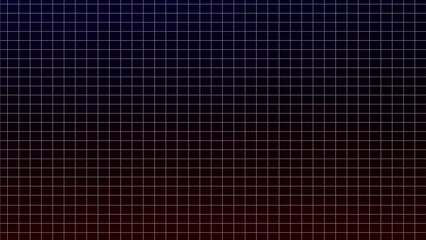 Fototapeta premium Dark gradient background transitioning from blue to red with a white grid pattern texture