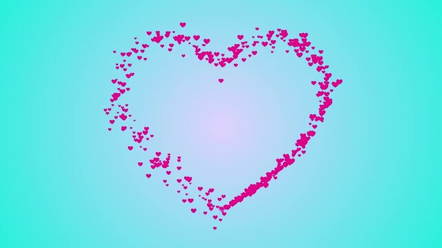 Romantic pink heart with a delicate pink ribbon and floral rose pattern creates a beautiful valentine greeting card vector illustration for a wedding celebration or holiday love symbol