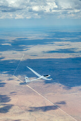 glider above desert, Namibia