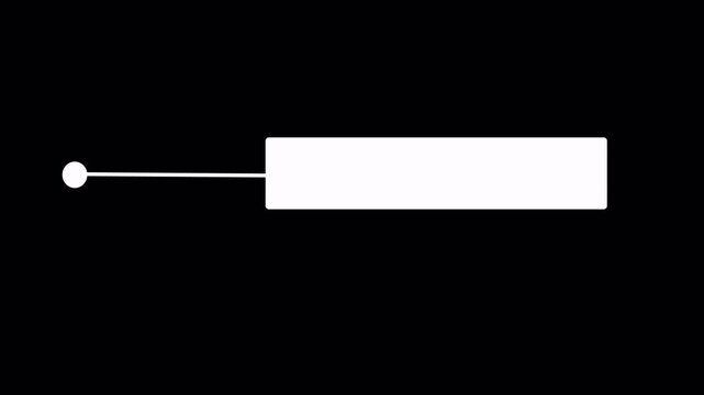 simple call out tittle animation 4k transparent background for your template