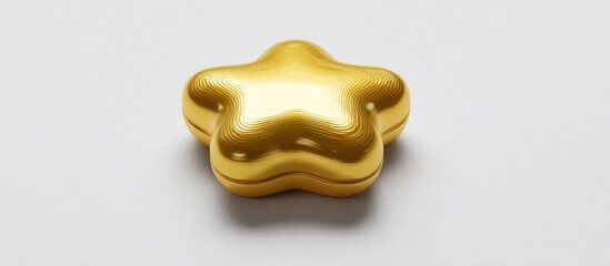 Golden Star Shape Object.