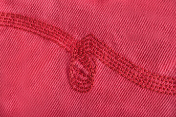 Red embroidered background