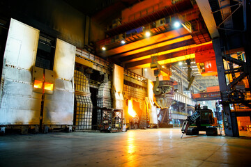High temperature forging site in iron and steel plant
