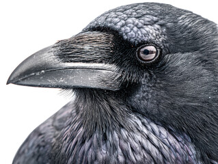 Obraz premium Close-up Portrait of a Black Raven