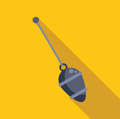 Fishing bobber or float isolated on a bright yellow background © anatolir