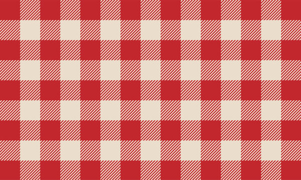 Plaid pattern red and white plaid pattern checked tablecloth