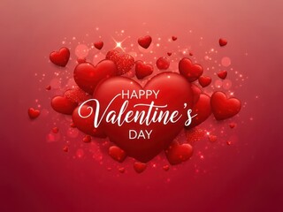 Celebrate love on valentine's day with radiant hearts