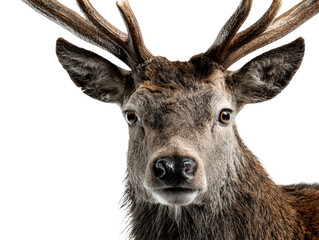 Obraz premium Stunning Portrait of a Majestic Stag 